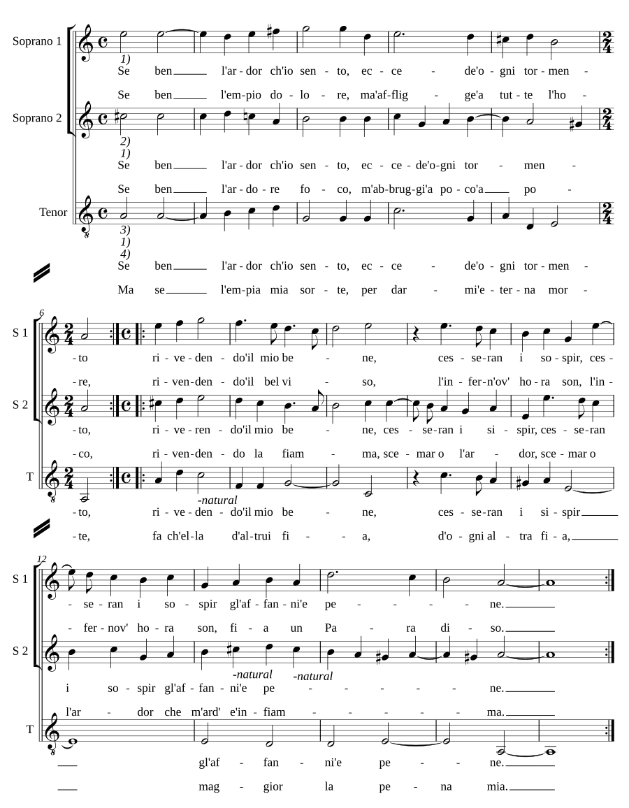 Если страсть (Se ben l'ardor)