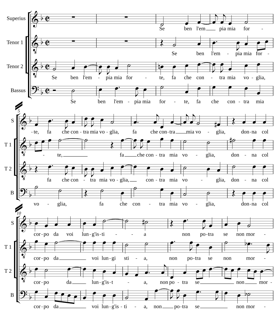 Если же нечестива (Se ben l'empia)