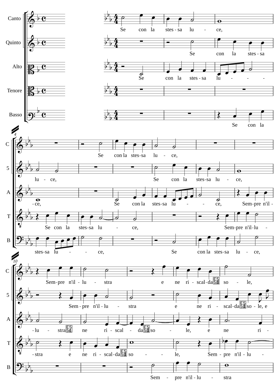 Если с тем же светом (Se con la stessa luce)