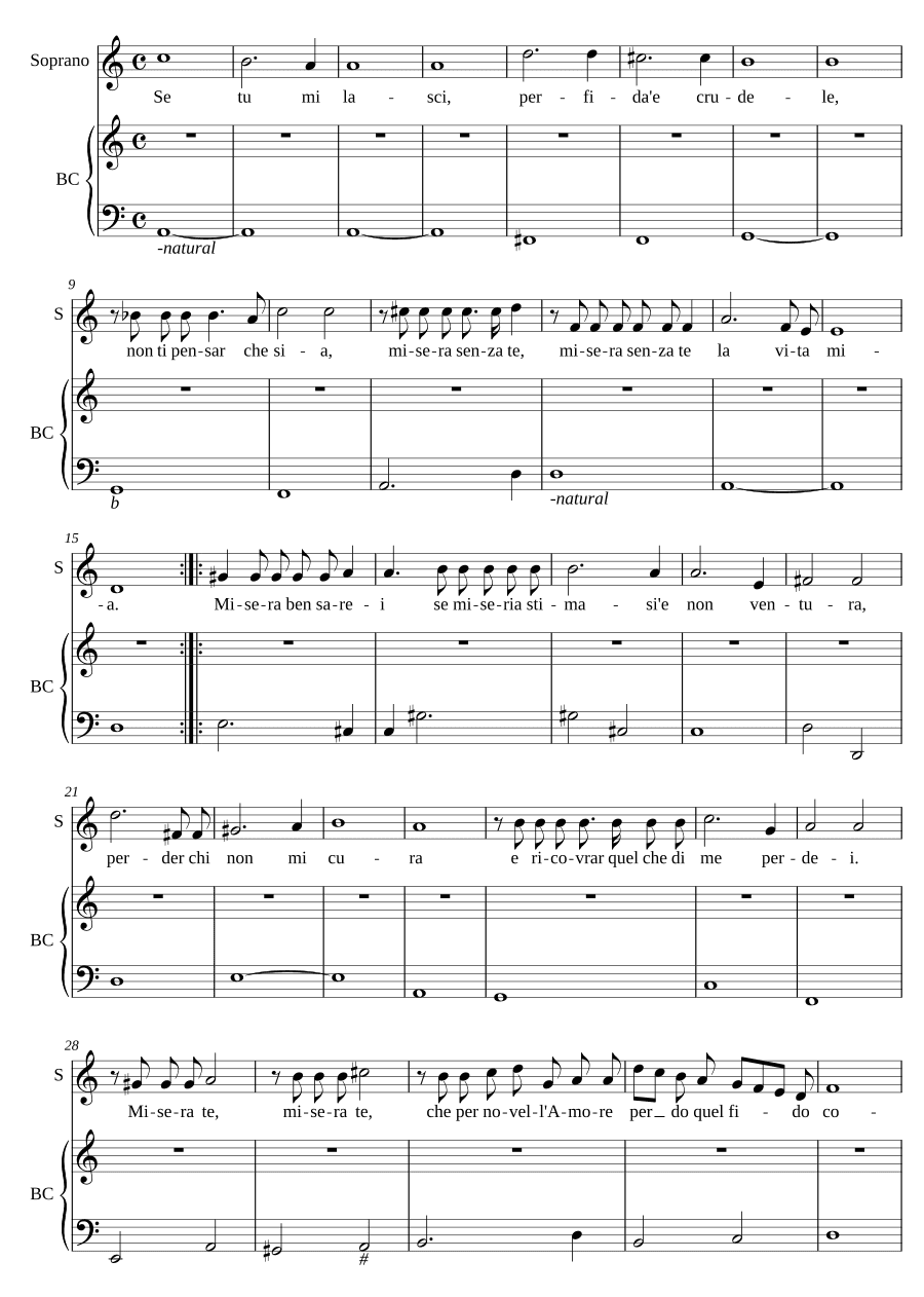 Если ты меня покидаешь (Se tu mi lasci)