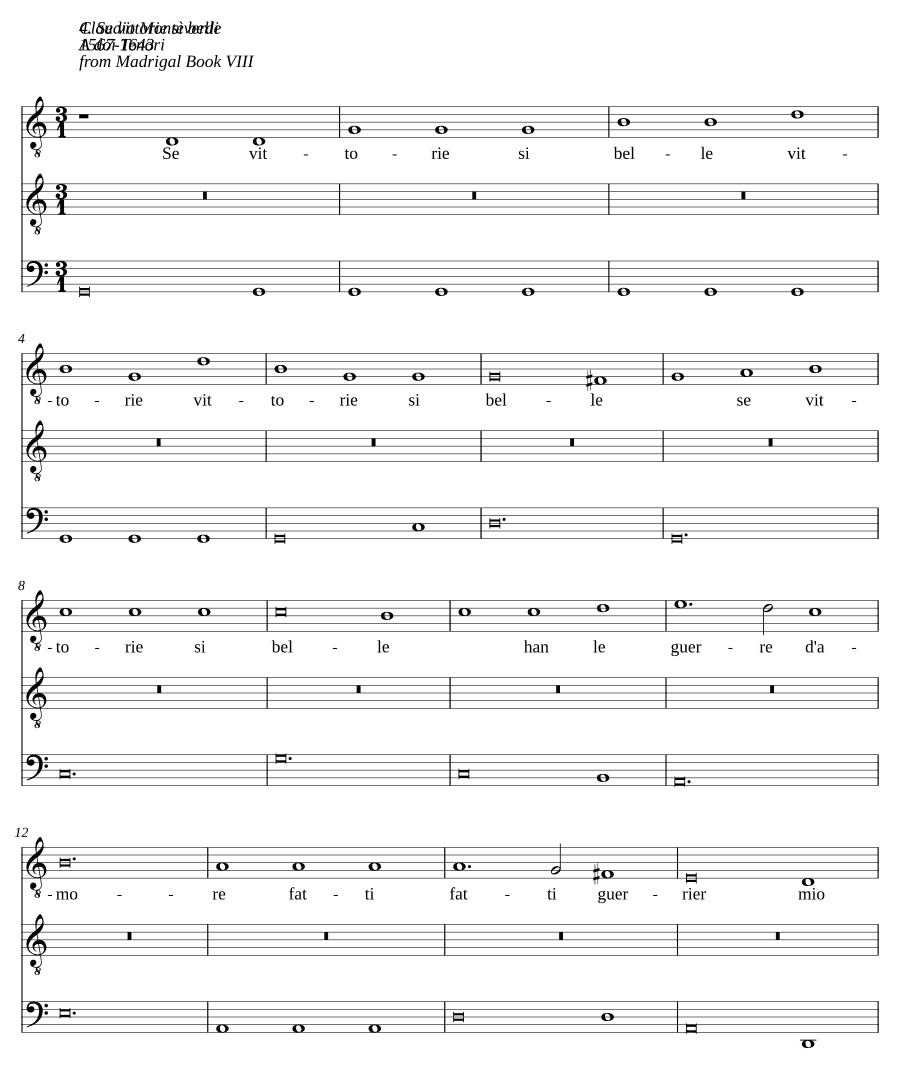 Если победы так прекрасны (Se vittorie sì belle)