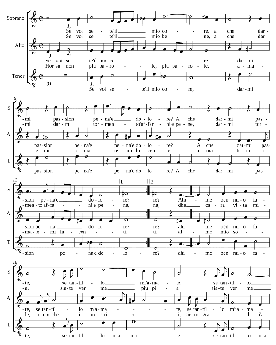 Если ты — мое сердце (Se voi sete il mio core)