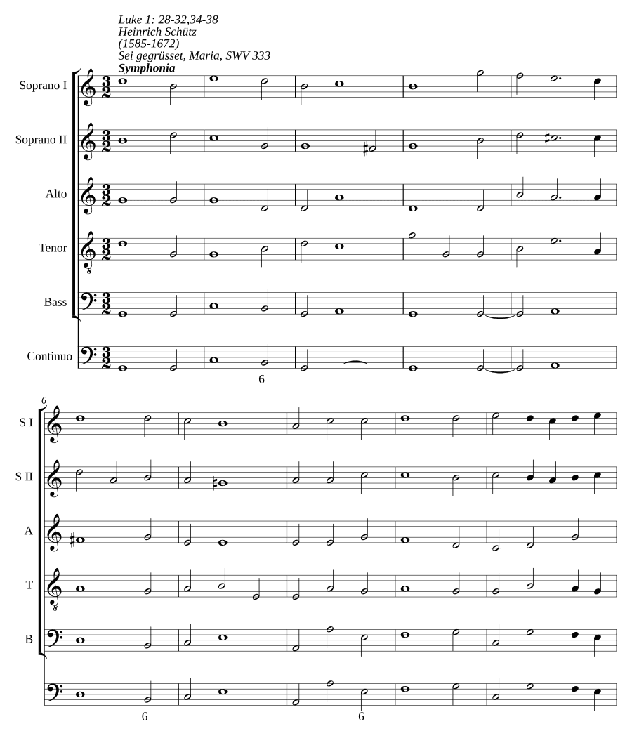 Радуйся, Мария, SWV 333 (Sei gegrüßet, Maria, SWV 333)