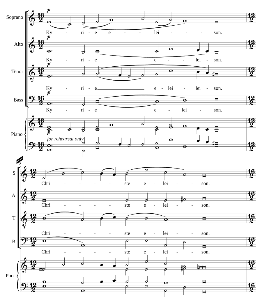 Краткая служба причастия в фригийском ладу (Short Communion Service in the Phrygian Mode)
