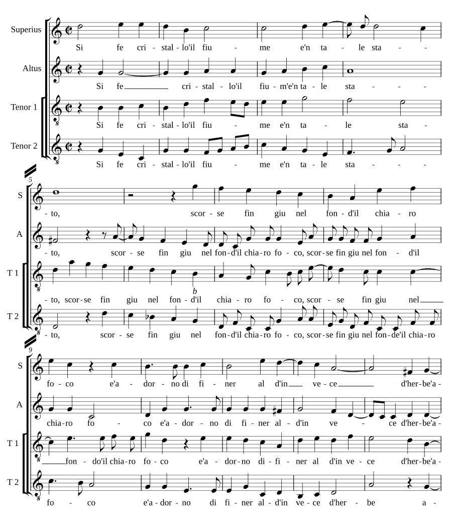 Если бы я был хрусталём (Si fe cristallo)