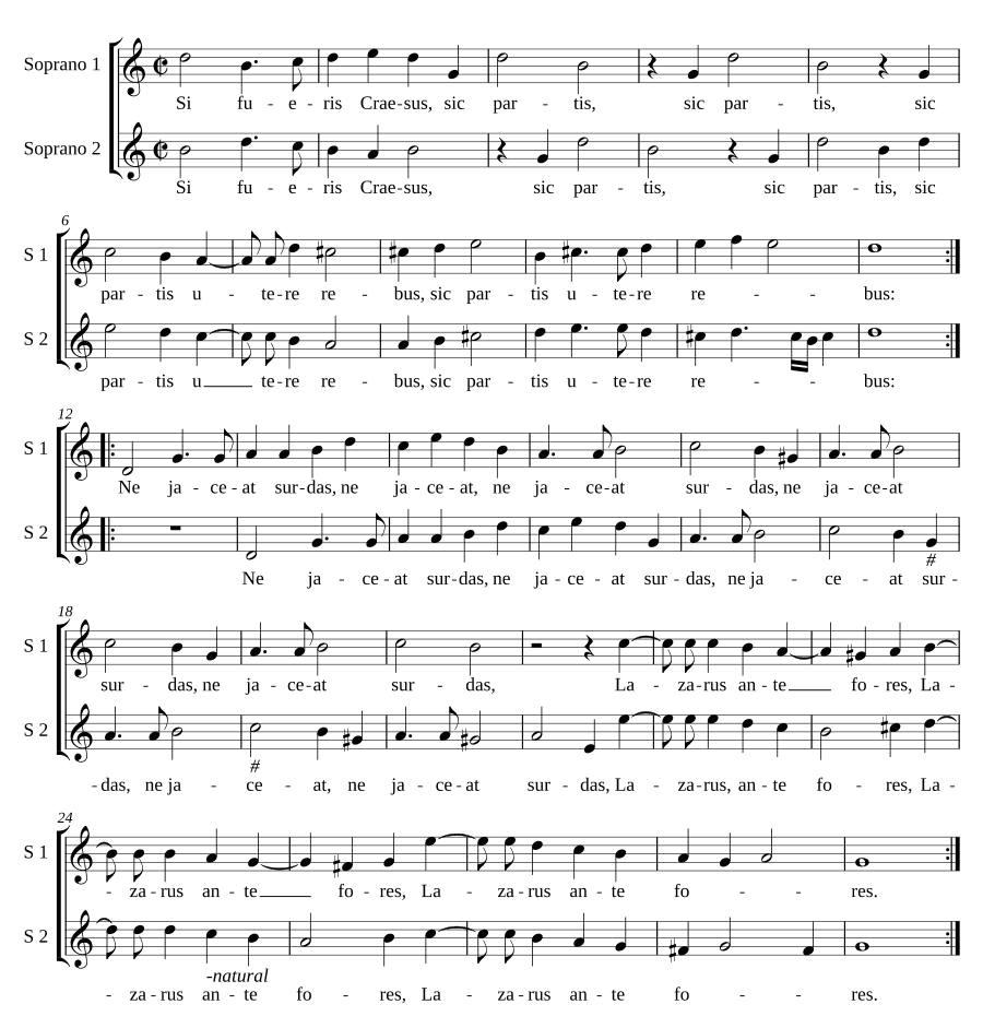 Если ты будешь Крезом (Si fueris Craesus)