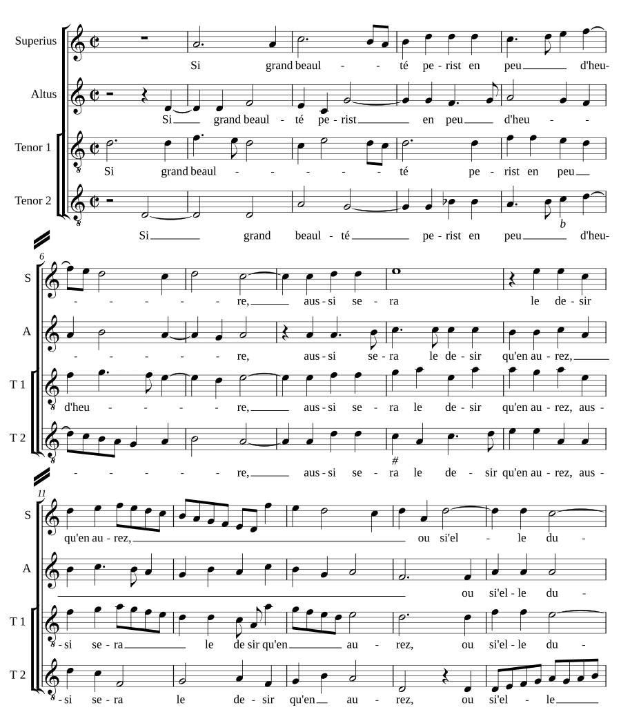 Так велика красота (Si grand beaulte)
