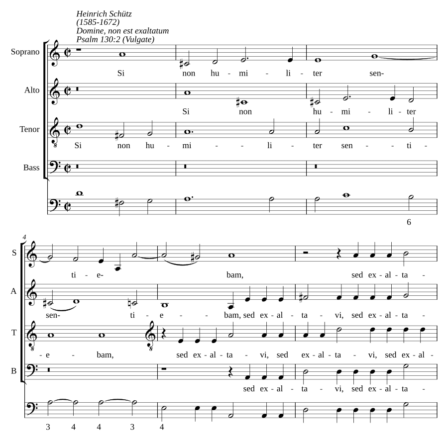 Если я не чувствовал смиренно, SWV 79 (Si non humiliter sentiebam, SWV 79)