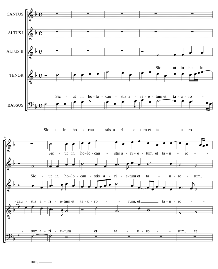 Как в жертвах (Sicut in holocaustis)