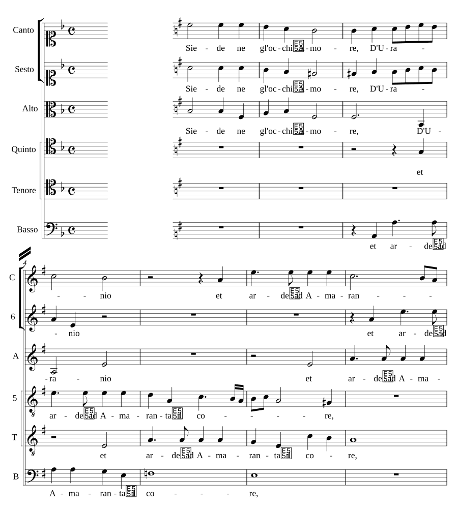 Сидит ли в глазах любовь (Siede ne gl'occhi Amore)
