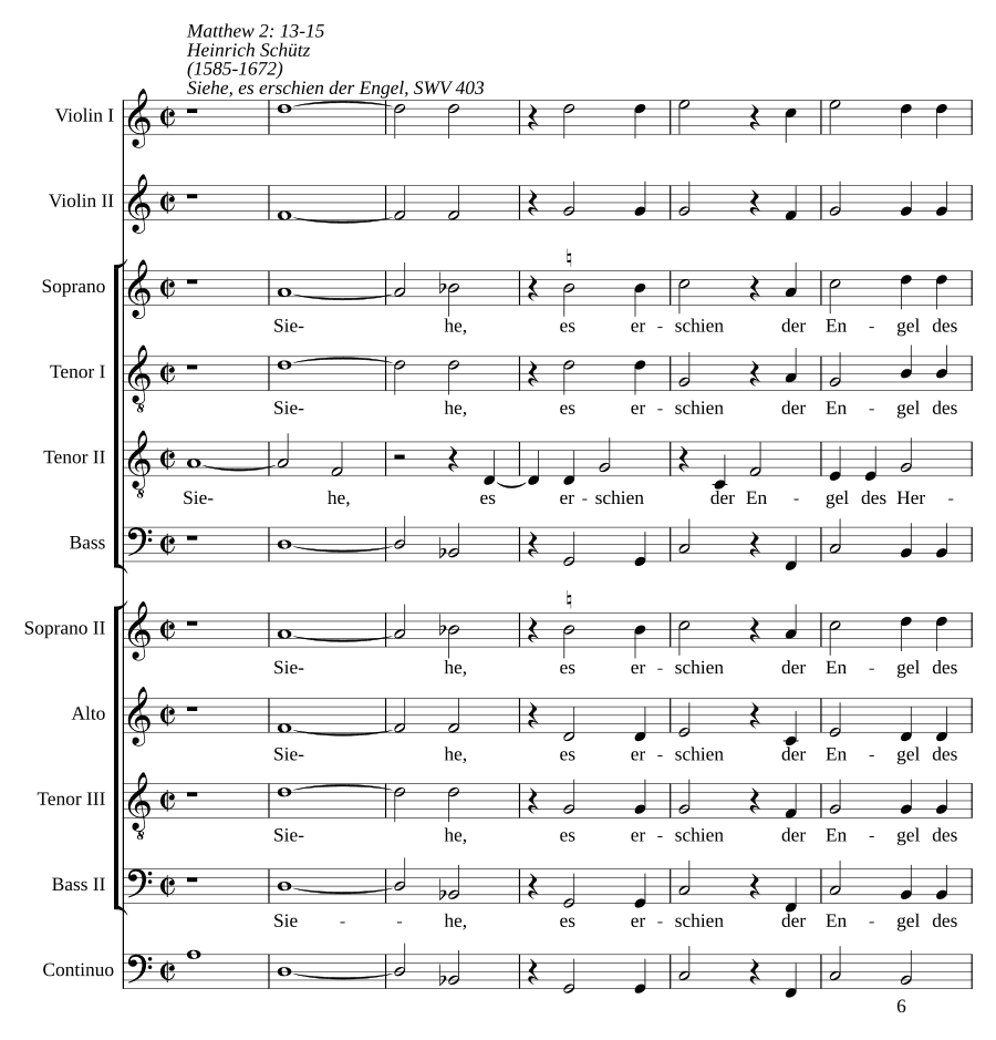 Се, явился ангел Господень, SWV 403 (Siehe, es erschien der Engel des Herren, SWV 403)