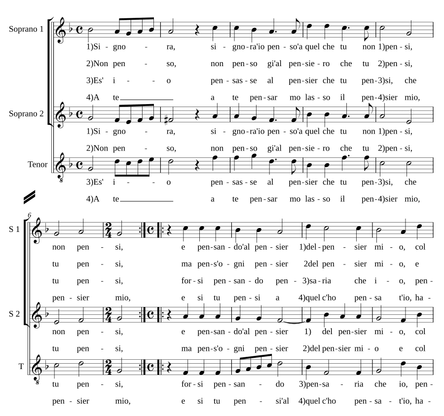 Сеньора, я думаю (Signora, io penso)