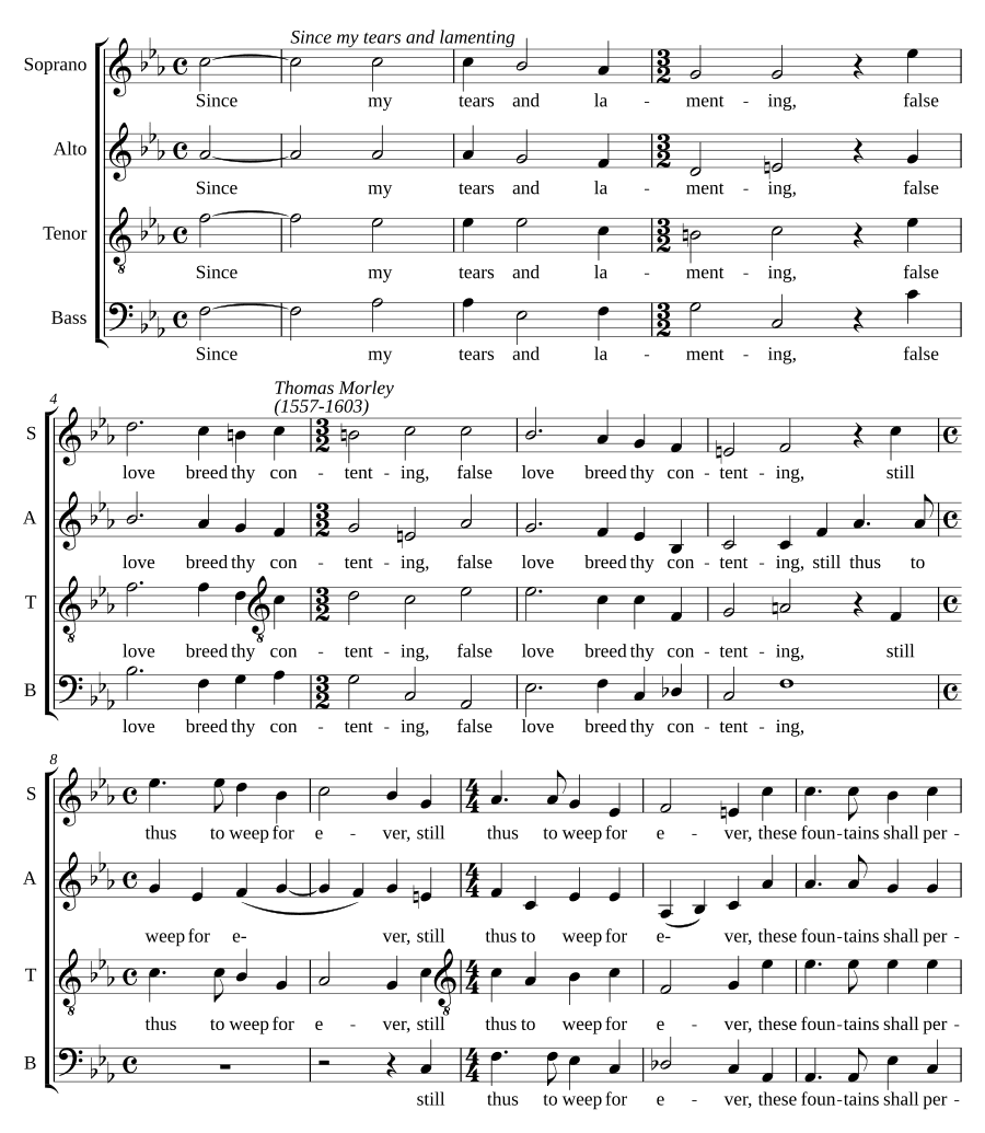 Поскольку мои слёзы и плач (Since my tears and lamenting)