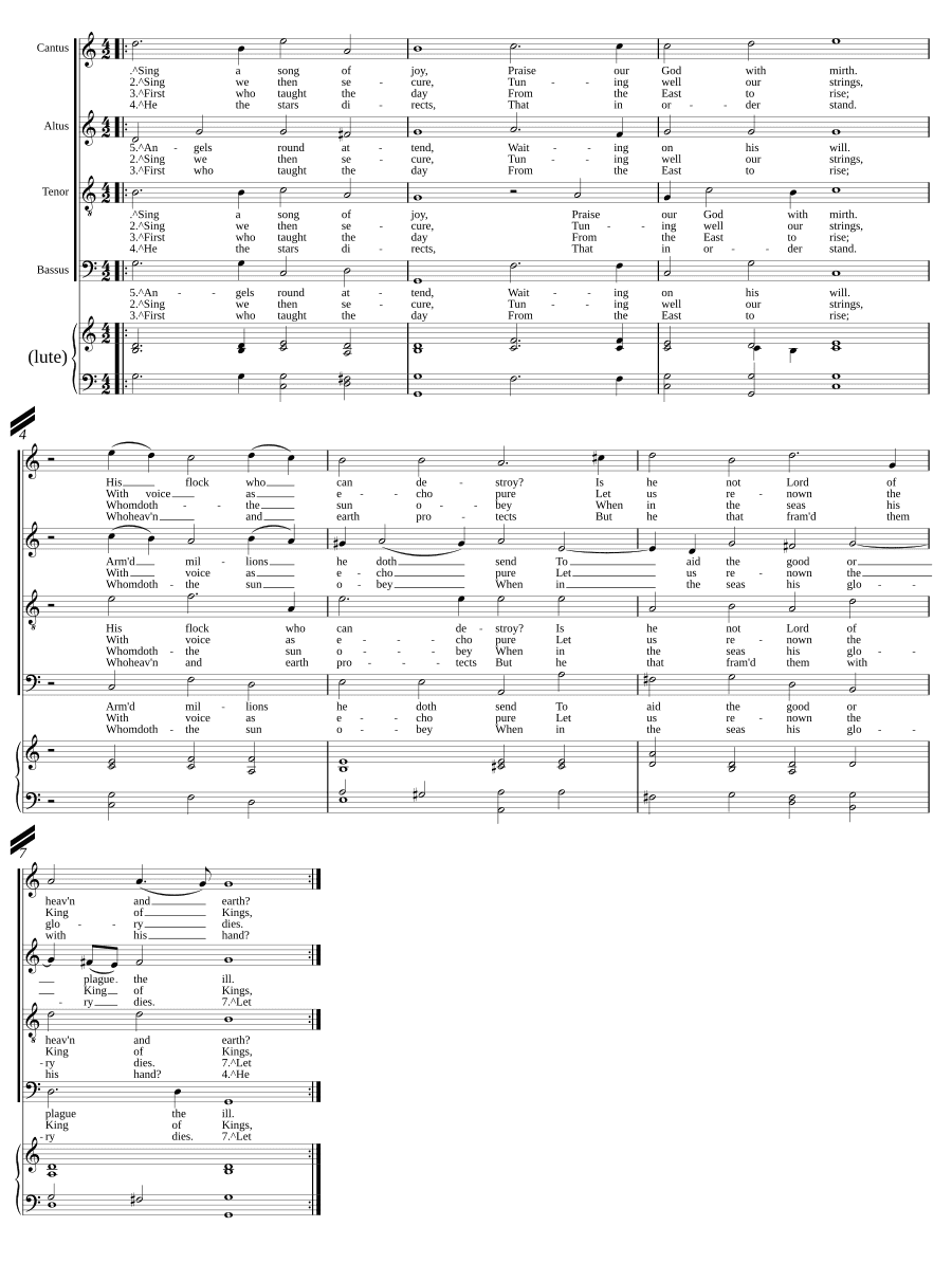 Спой песню радости (Sing a song of joy)