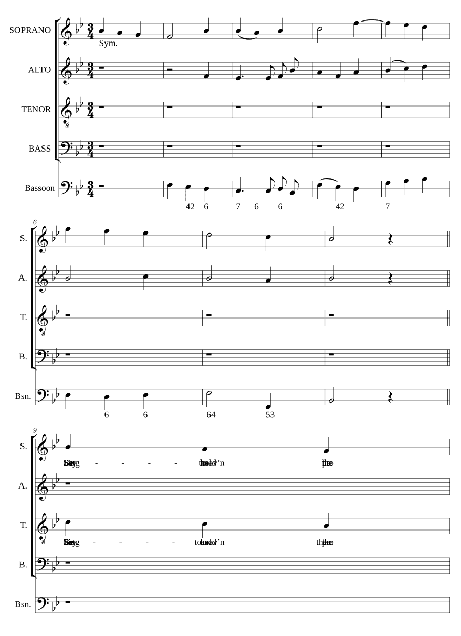 Пойте Господу, вы далекие земли (Sing to the Lord, ye distant lands)