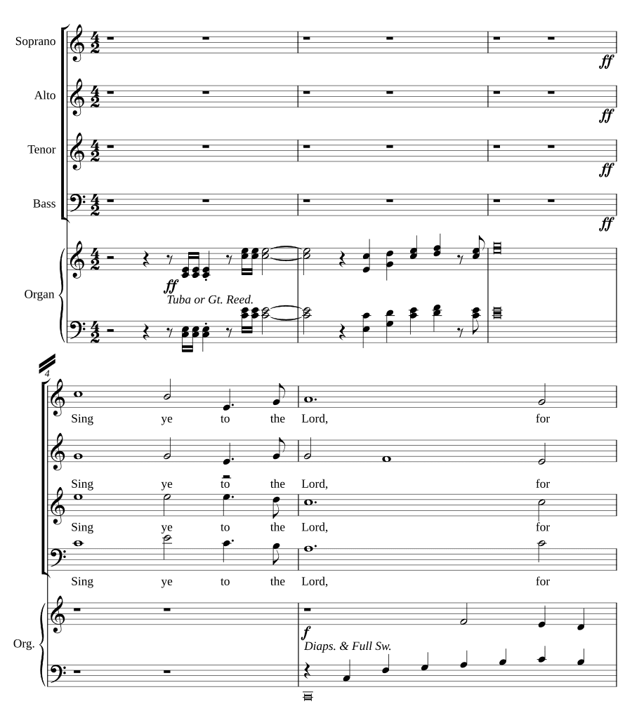 Пойте Господу (Sing ye to the Lord)