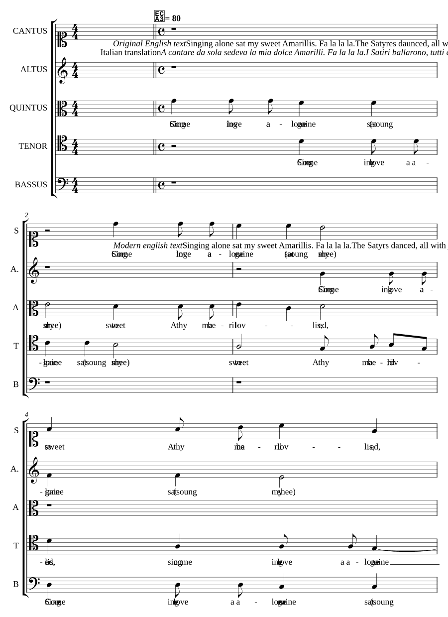 Пение в одиночестве (Singing alone)