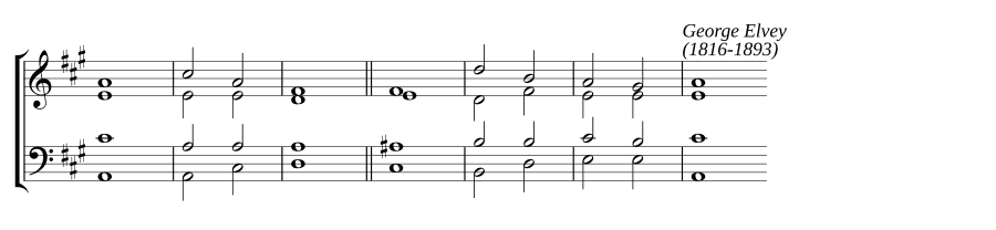 Одноголосный распев в ля мажоре (Single chant in A major)
