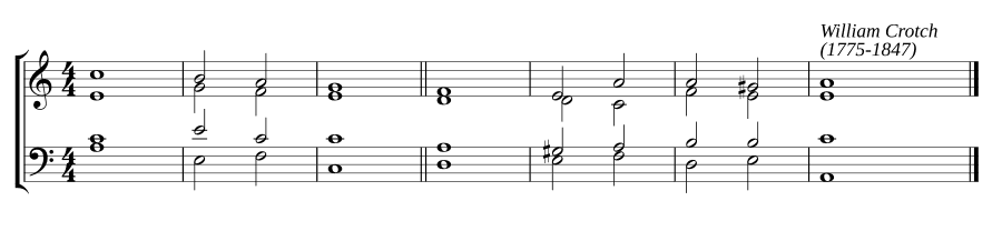 Одноголосный распев ля минор (Single chant in A minor)