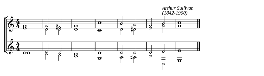 Одинарный распев до мажор (Single chant in C major)