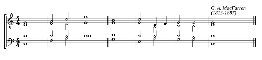 Одноголосный распев в до мажоре (Single chant in C major)