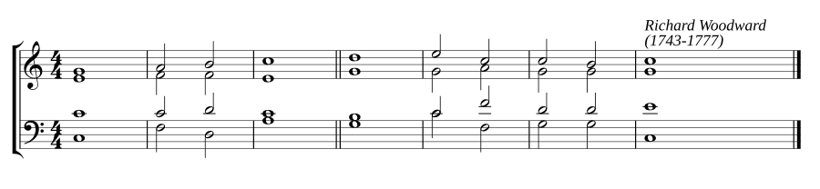 Одноголосный хорал в до мажоре (Single chant in C major)