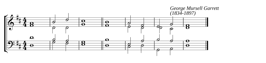 Одноголосный напев в ре мажоре (Single chant in D major)