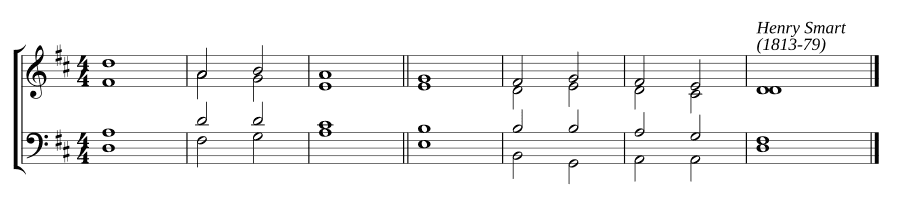 Одноголосный распев в ре мажоре (Single chant in D major)