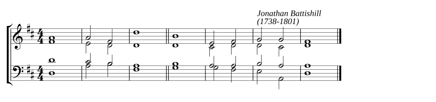 Одноголосный распев ре мажор (Single chant in D major)