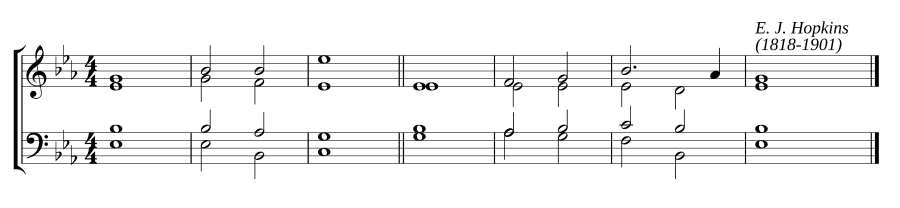 Одноголосный распев в ми-бемоль мажоре (Single chant in E flat major)