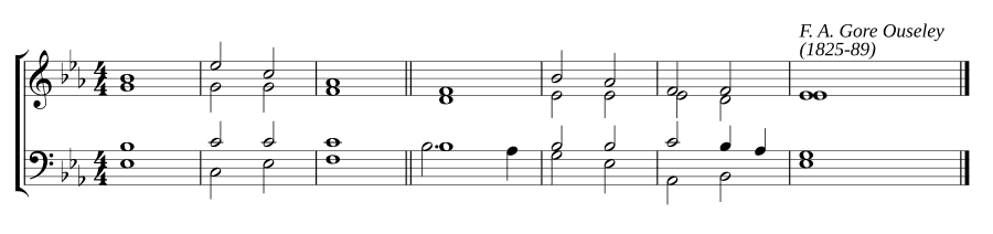 Одноголосный распев в ми-бемоль мажоре (Single chant in E flat major)