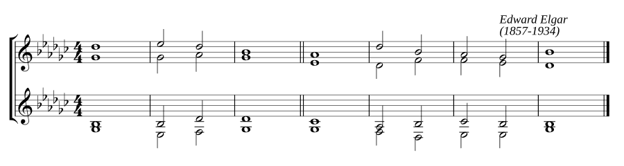 Одноголосный распев соль-бемоль мажор (Single chant in G flat major)