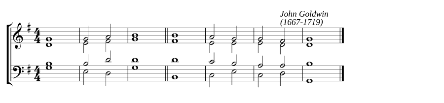 Одноголосный распев соль мажор (Single chant in G major)