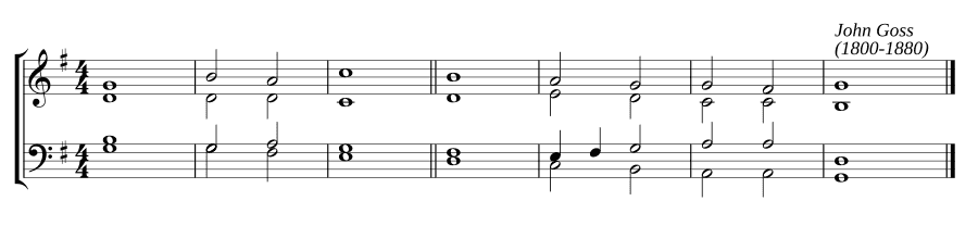 Одноголосный хорал в соль мажоре (Single chant in G major)
