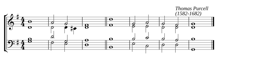 Одноголосный хорал соль мажор (Single chant in G major)