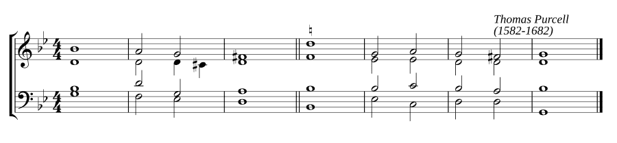 Одноголосный песнопение в соль миноре (Single chant in G minor)