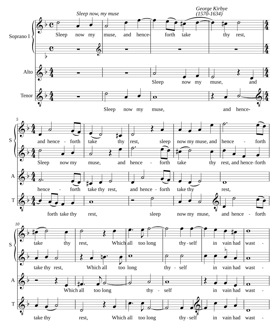 Спи теперь, муза моя (Sleep now, my muse)