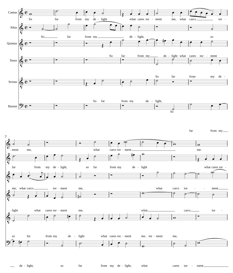Так далеко от моей радости (So far from my delight)