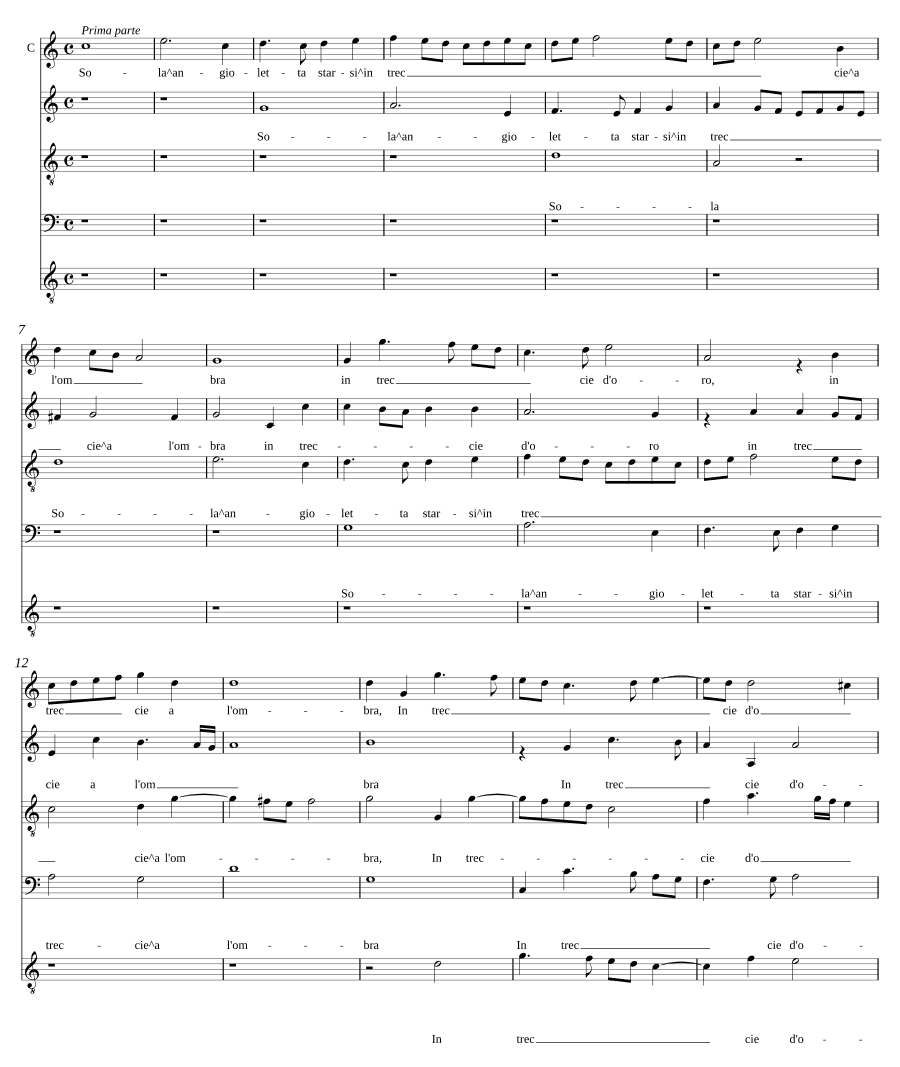 Одинокая ангелочка (Sola angioletta)
