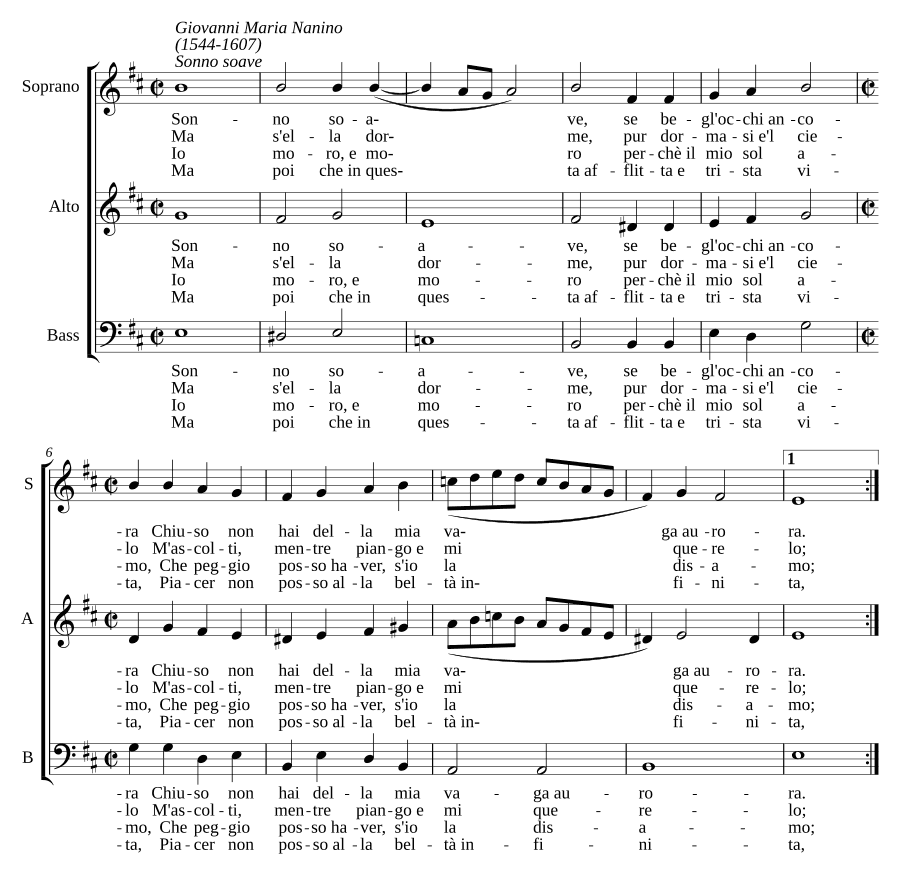 Нежный сон (Sonno soave)
