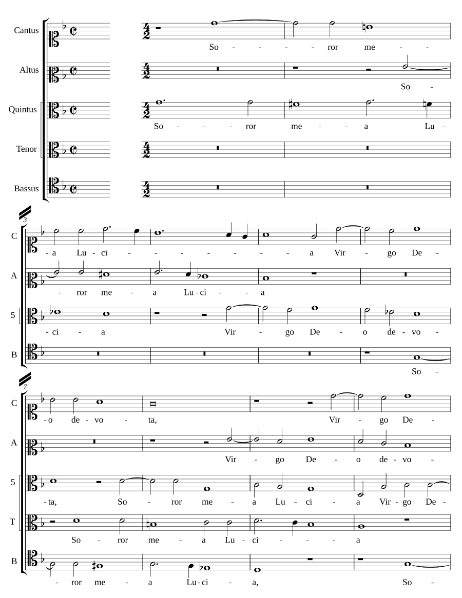 Сестра моя Лусия (Soror mea Lucia)