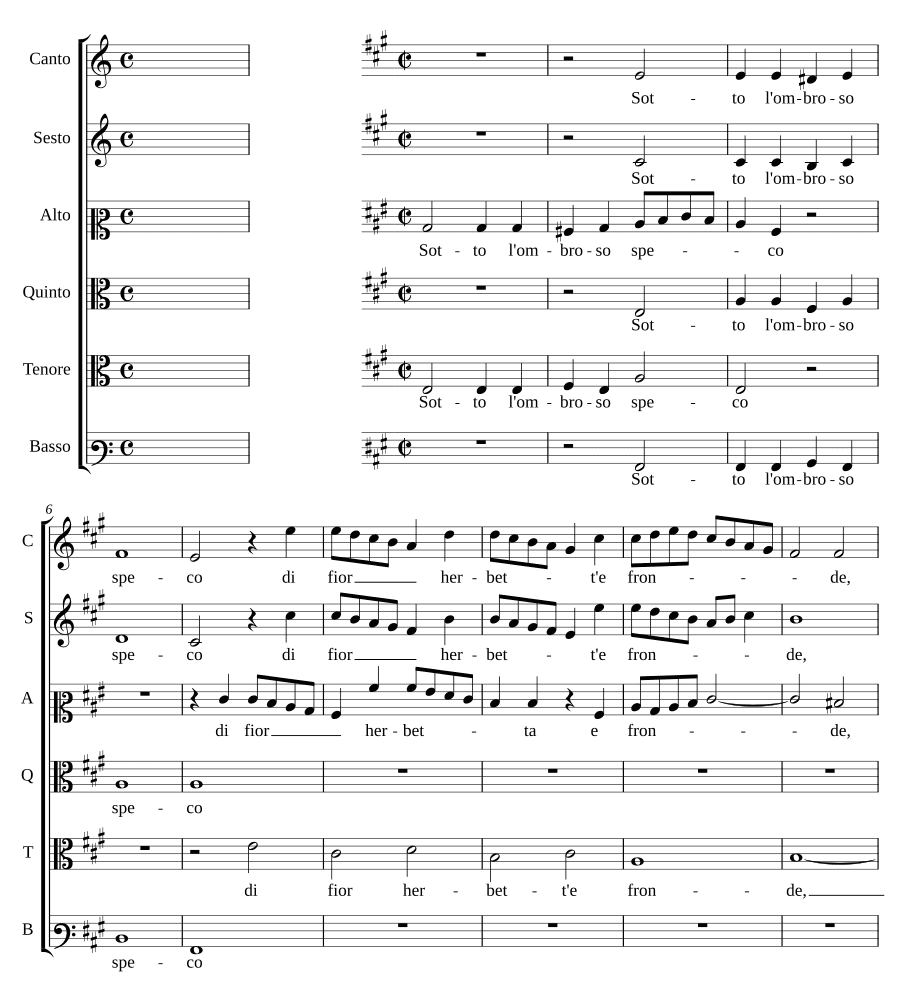Под тенистым гротом (Sotto l'ombroso speco)