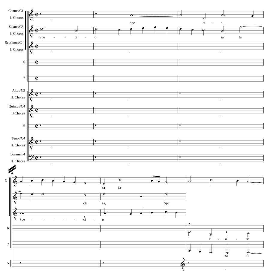 Ты прекрасна, сделанная (Speciosa facta es a 7)