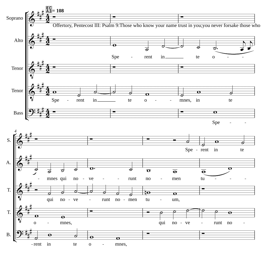 Надеются на Тебя все (Sperent in te omnes)