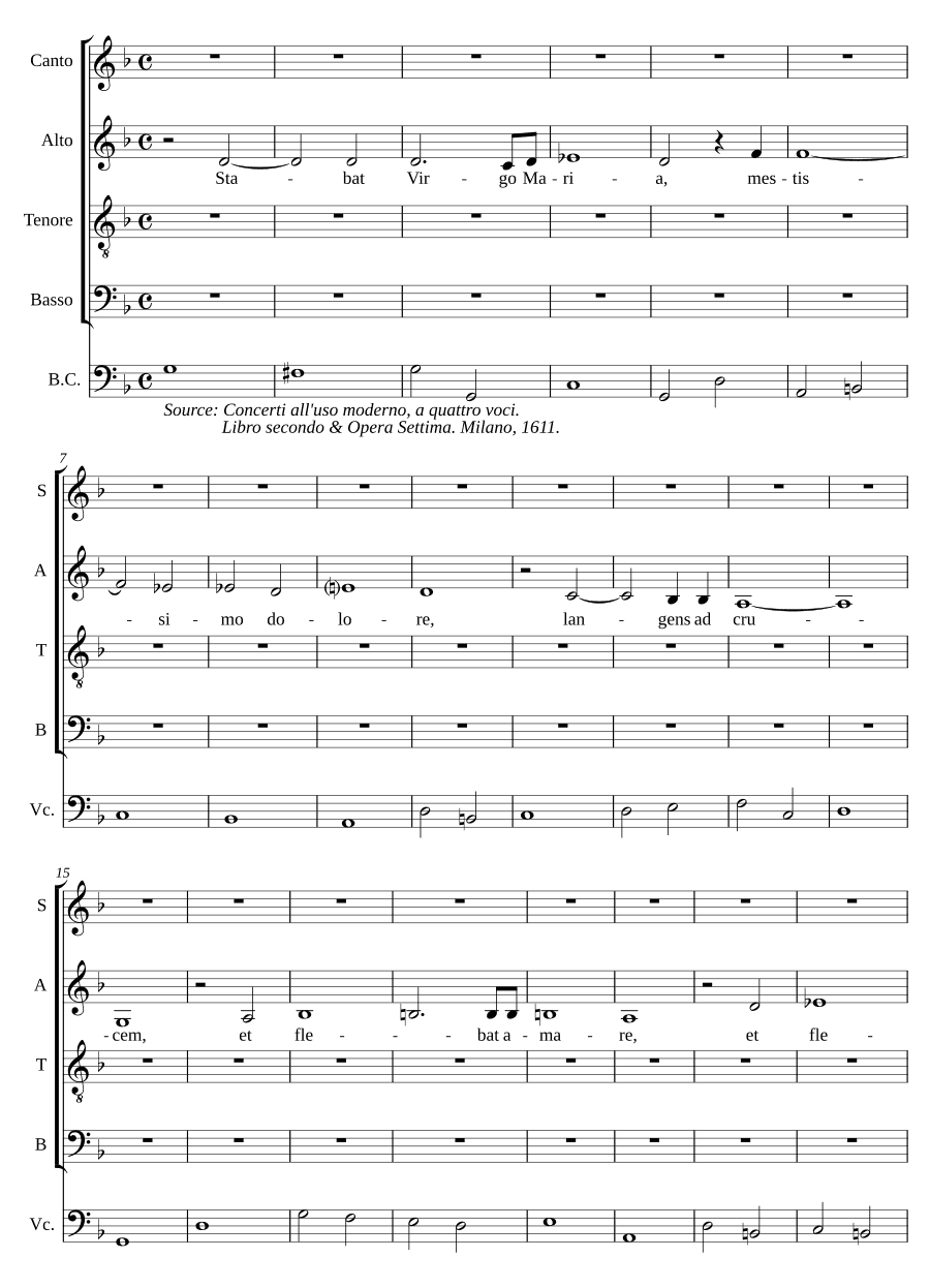 Стояла дева Мария (Stabat Virgo Maria)