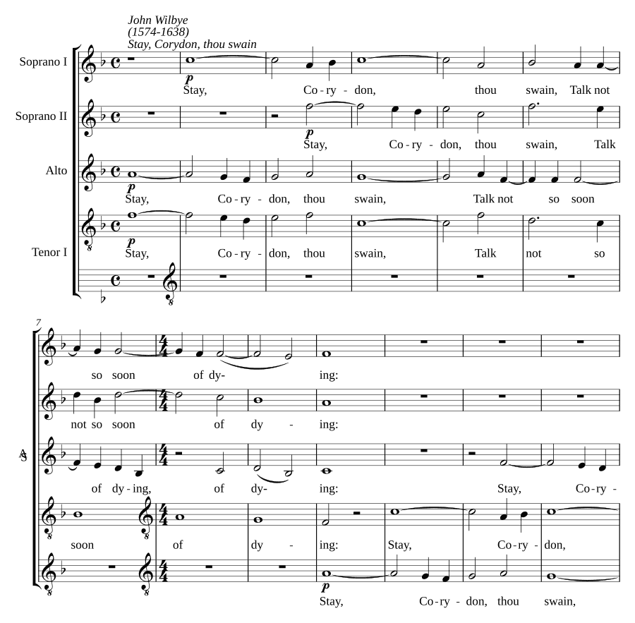 Останься, Коридон, пастух (Stay, Corydon, thou swain)