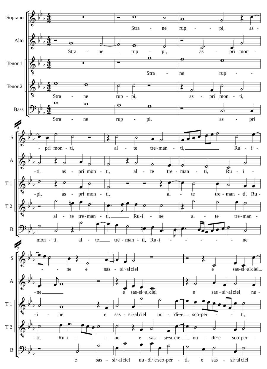 Странные разломы, суровые горы, высокие дрожащие (Strane ruppi, aspri monti, alte tremanti)
