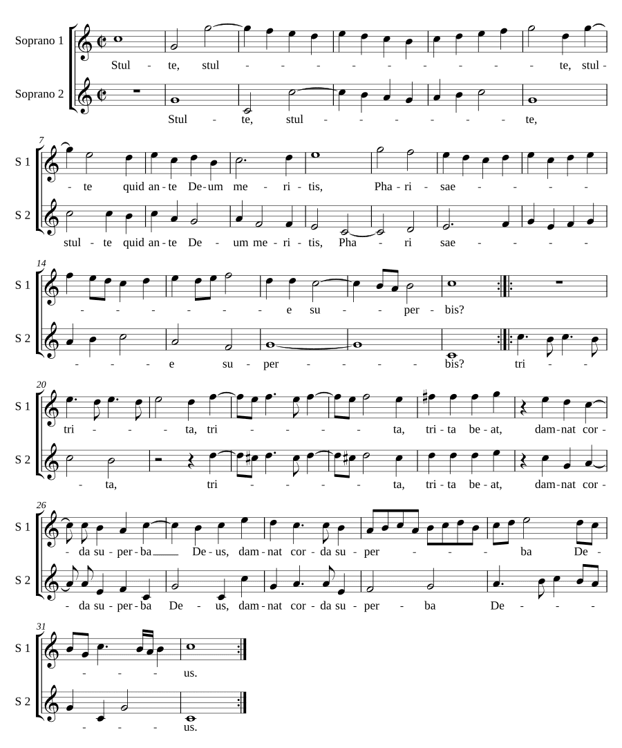 Глупец, что перед Богом заслужил (Stulte quid ante Deum meritis)