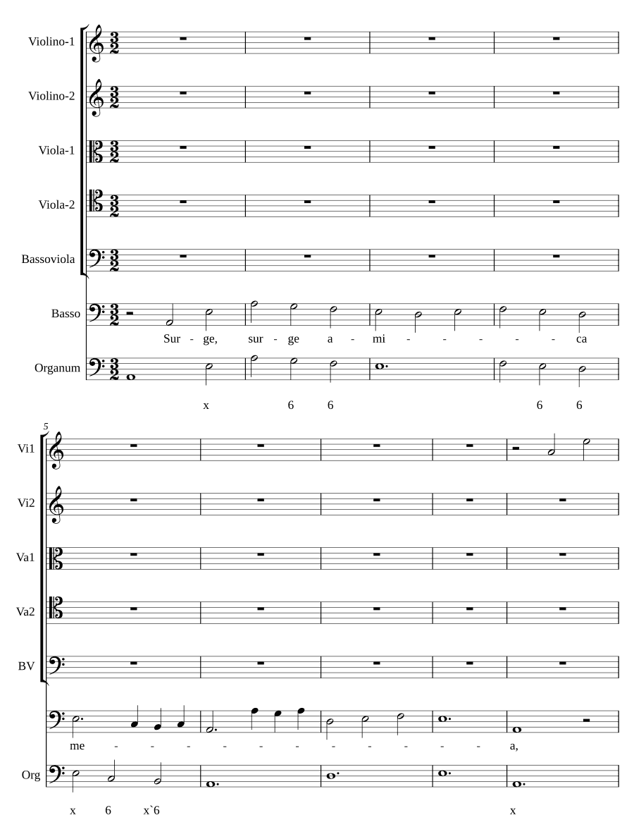 Встань, возлюбленная моя (Surge amica mea)