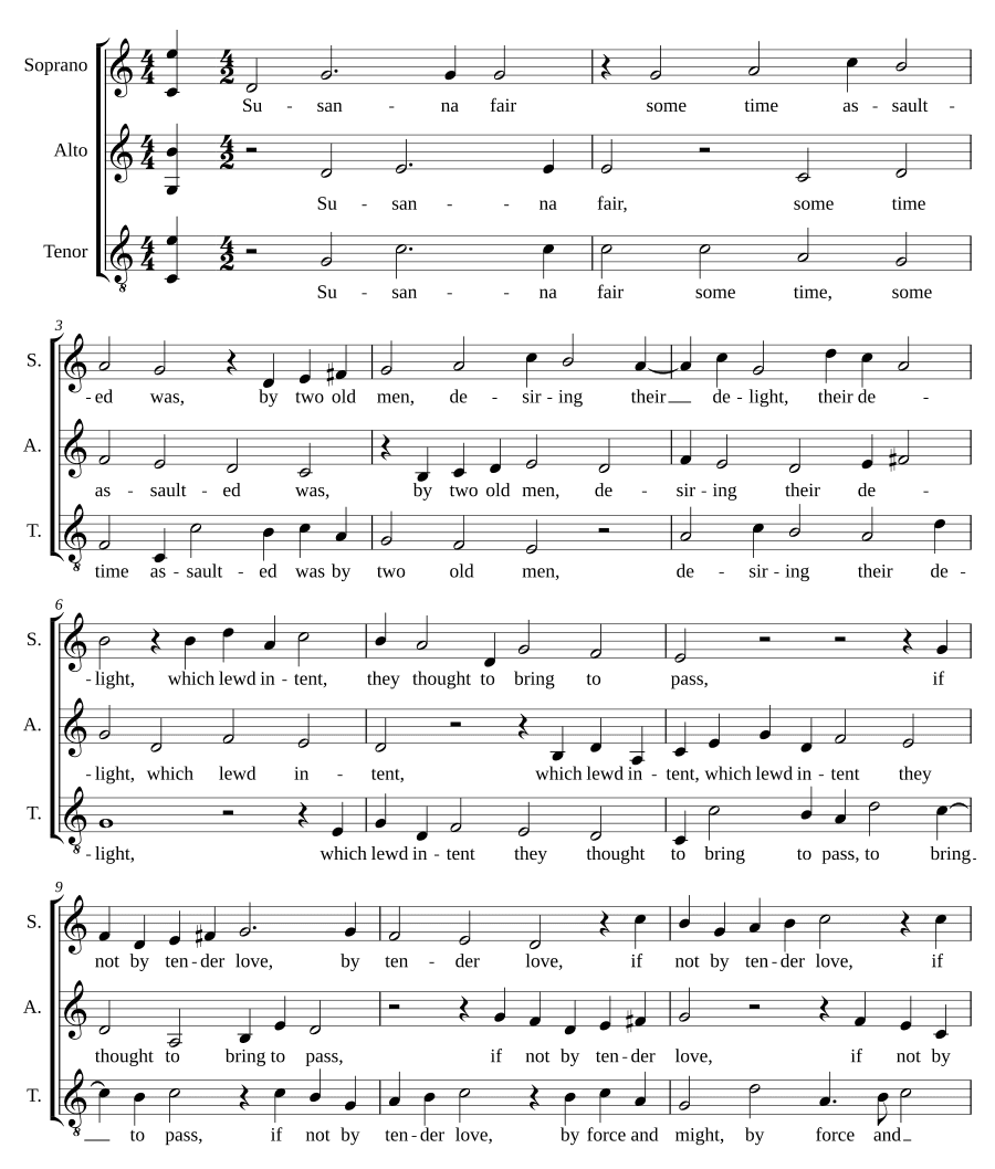 Сусанна прекрасная (Susanna fair). 1589